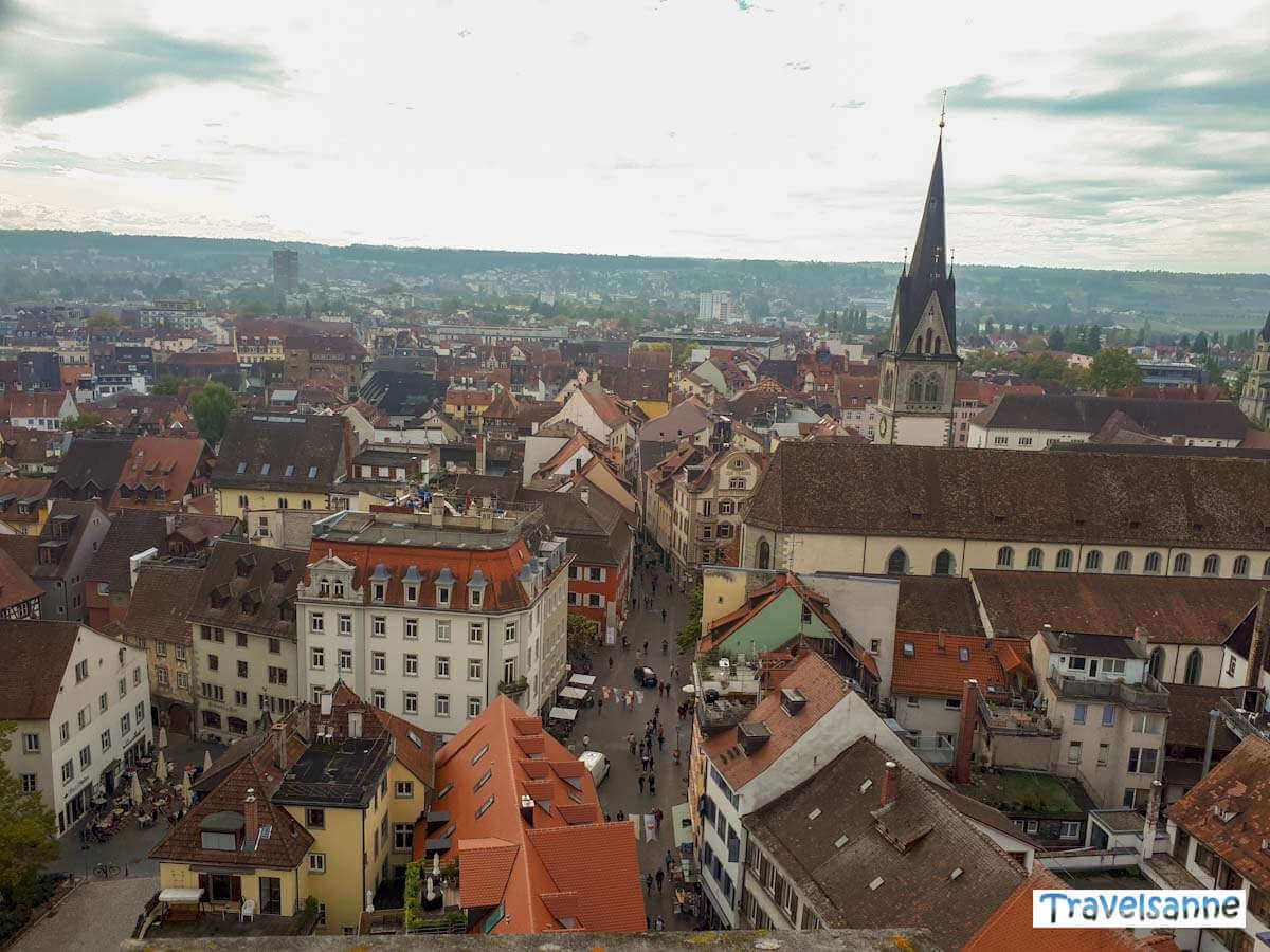 Blick auf Konstanz vom Münsterturm aus