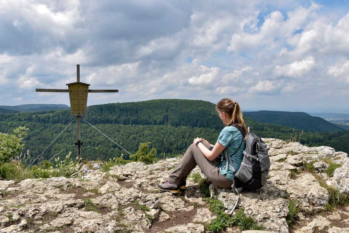 Oben angekommen: Grandiose Ausblicke auf der hochgehtürmt-Premiumwanderung