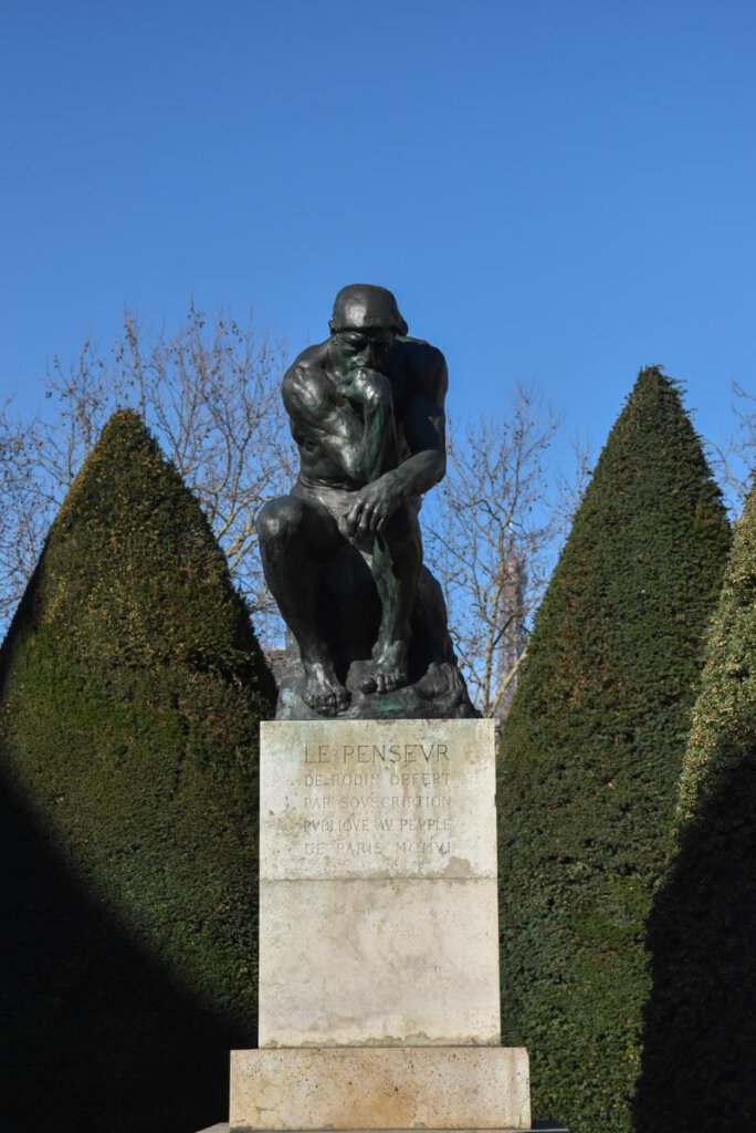 Der berühmte Denker von Rodin im Musée Rodin Paris
