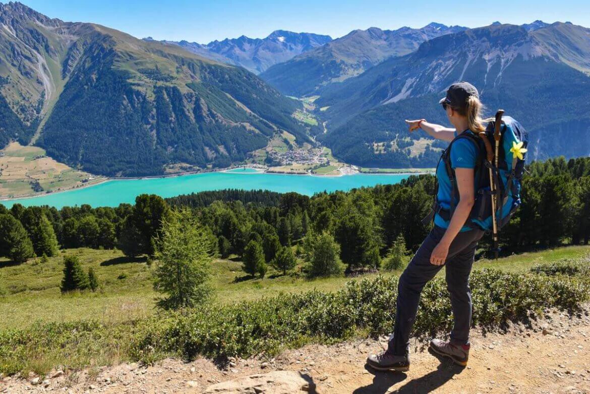 Südtirol Wanderreise vom Reschensee nach Meran