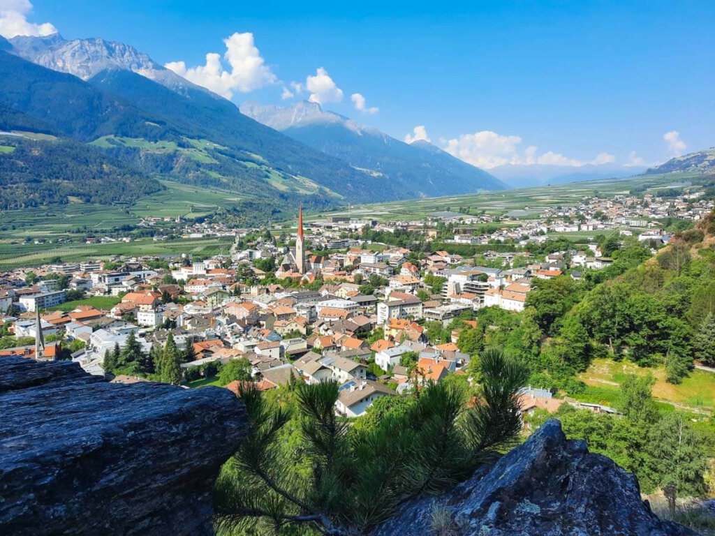 Das herrlich gelegene Schlanders im Südtiroler Vinschgau