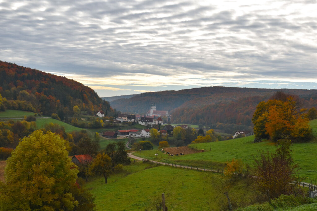 Kloster Zwiefalten an einem Herbstmorgen