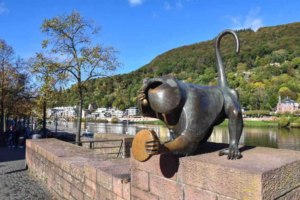 Touristenattraktion Heidelberger Brückenaffe