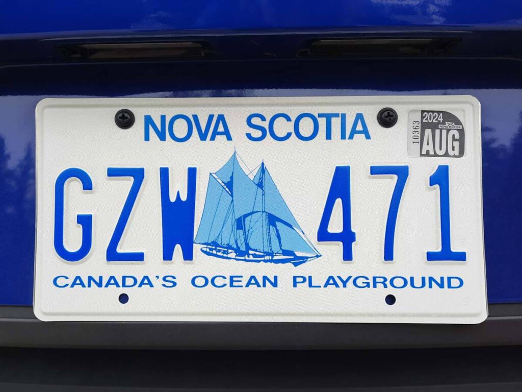 Die License Plate von Nova Scotia