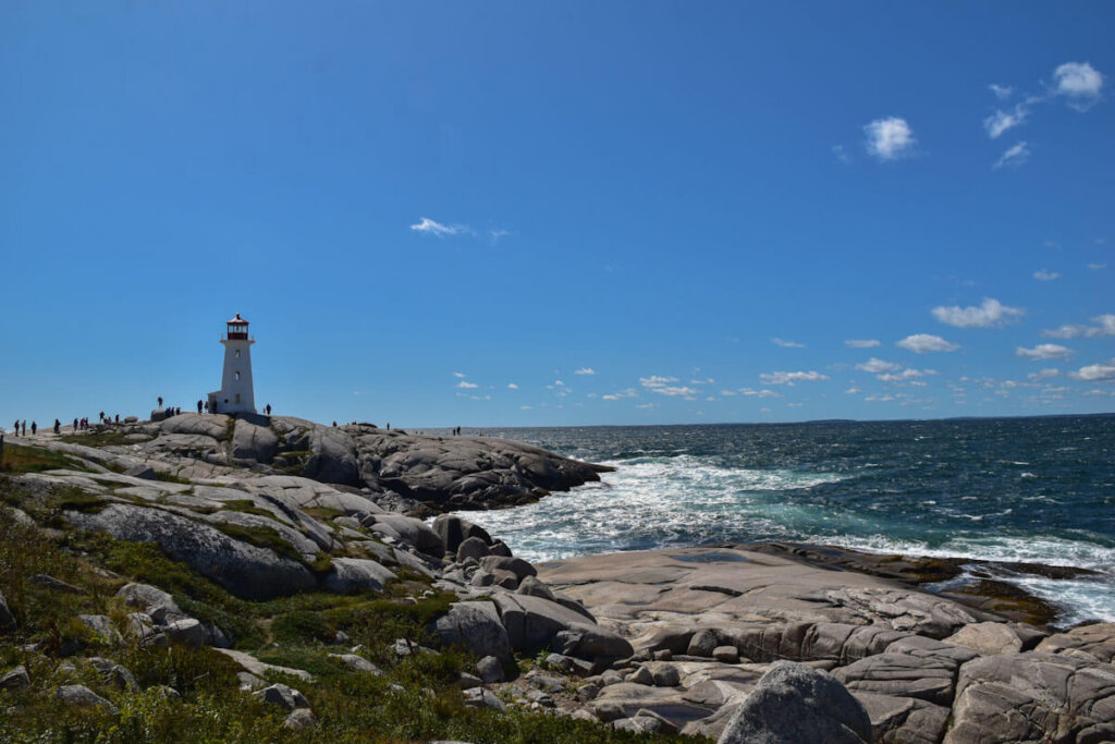 Nova Scotias berühmter Leuchtturm von Peggy's Cove