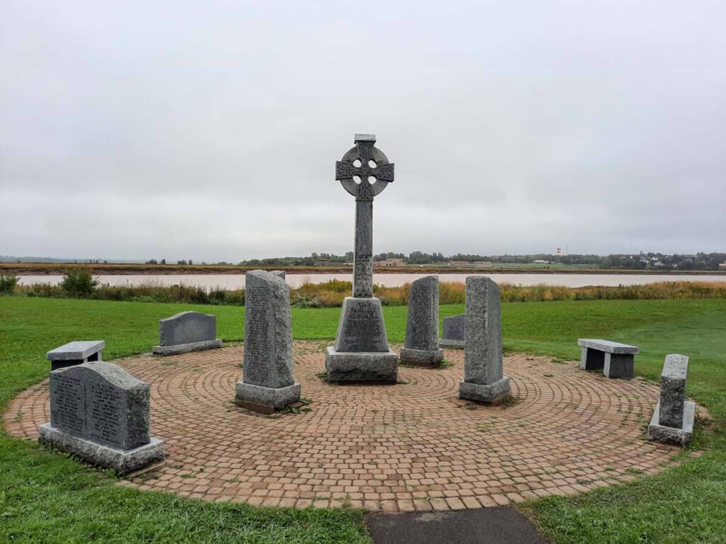 Memorial für die irischen Einwandererfamilien in Moncton