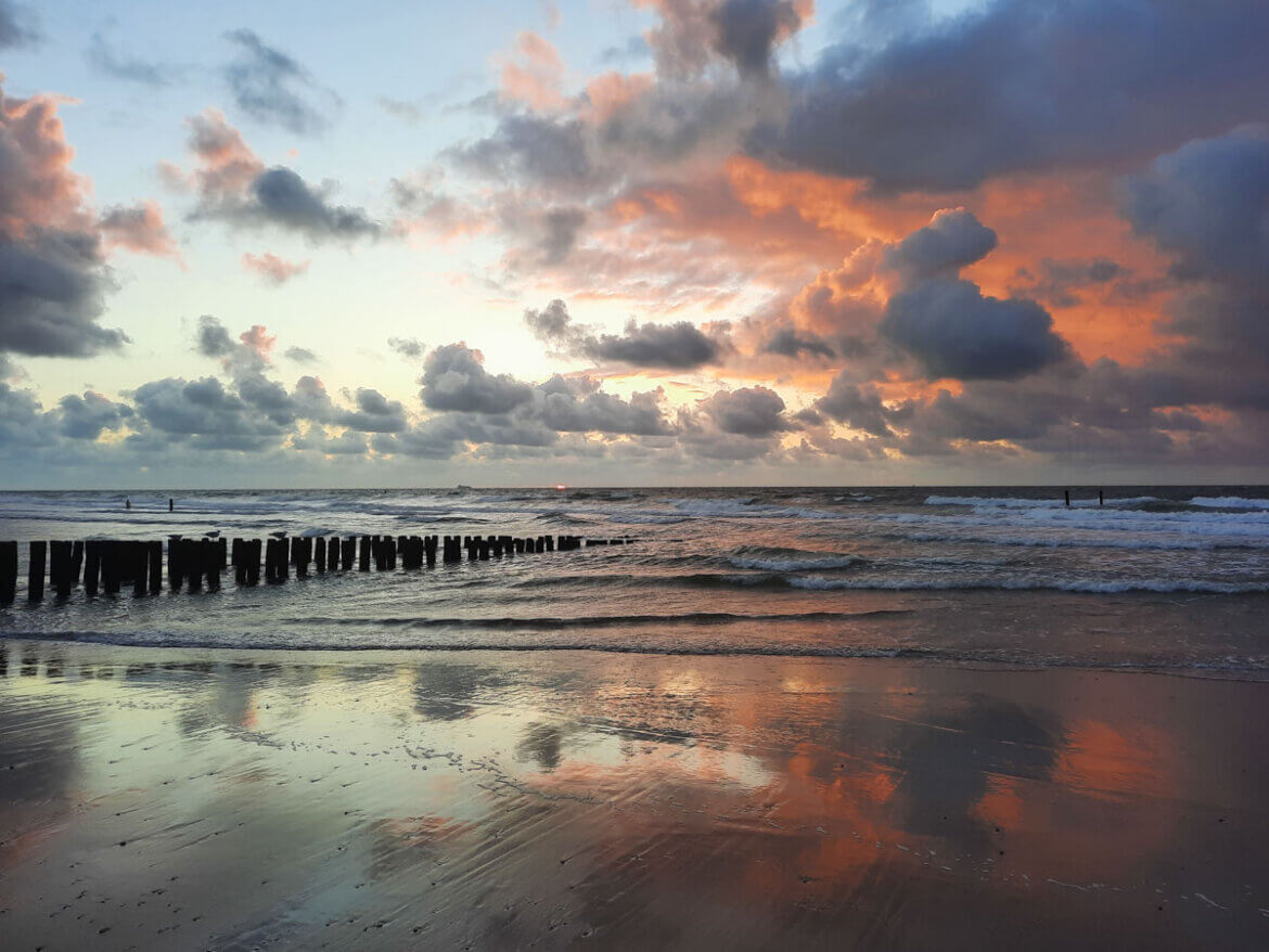 Domburgs Strand ist Zeelands schönster Ort zum Sonnenuntergang