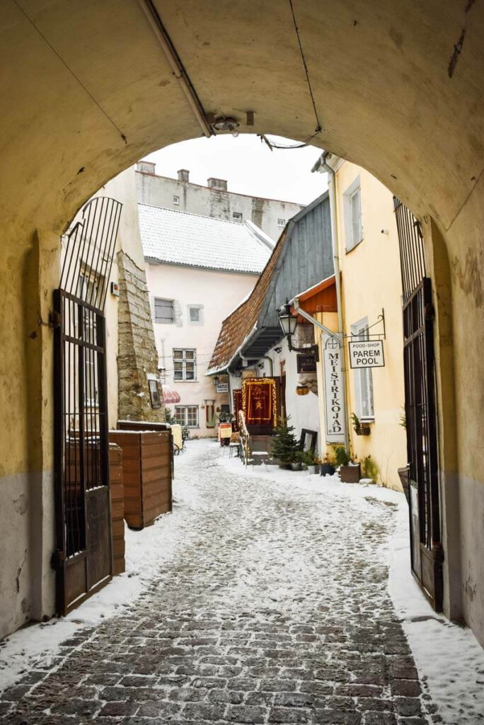 Historische Tallinn Sehenswürdigkeit: Die Meisterhöfe