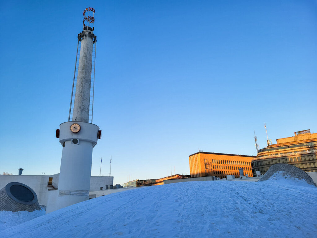 Winterspielplatz: Das "Dach" des Museums Amos Rex