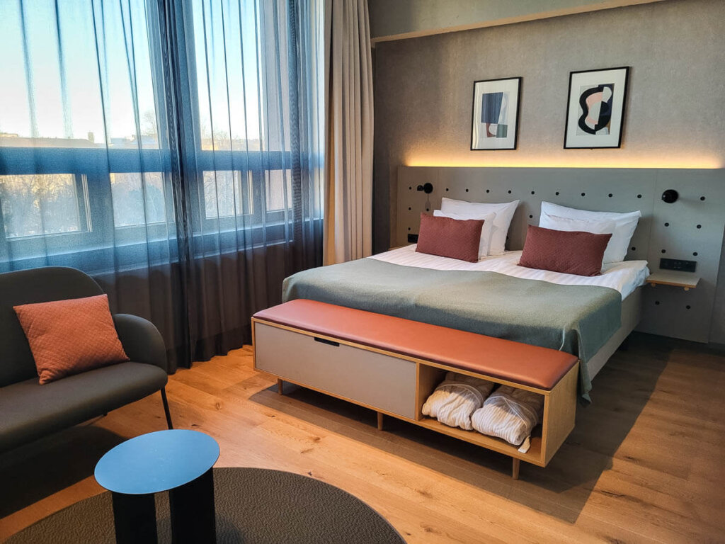Unser Zimmer im Hotel Scandic Helsinki Hub