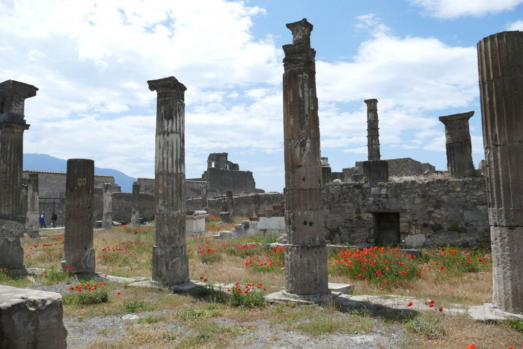 Die weitläufige Ausgrabungsstätte von Pompeji - Bild von Falco auf Pixaby
