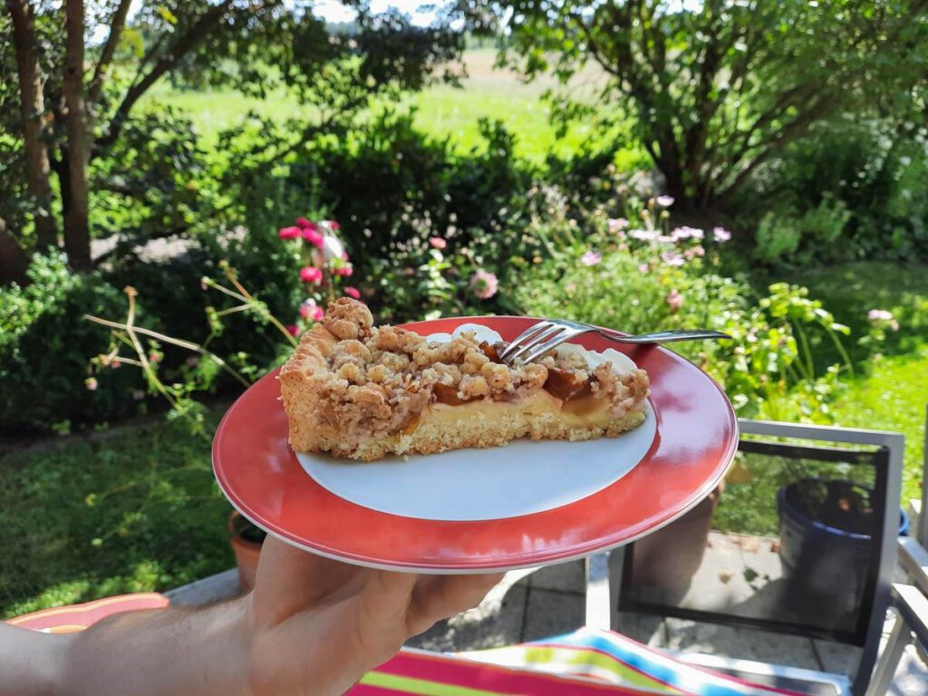 Sommergenuss pur: Mirabellenkuchen im Garten