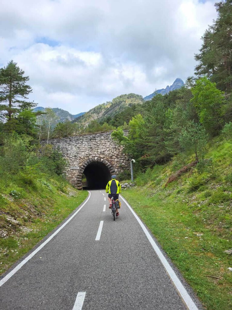 Auf dem Pontebbana Radweg durch das Kanaltal