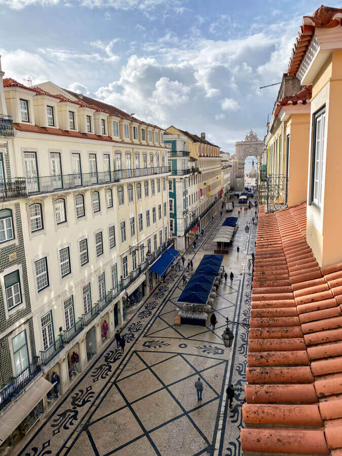 Unser Blick aus dem Zimmer im Herzen Lissabons