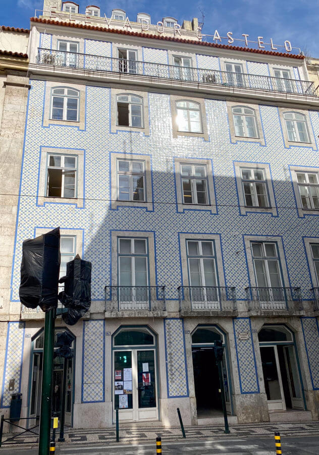 Der öffentliche Elevador Castelo in Lissabon