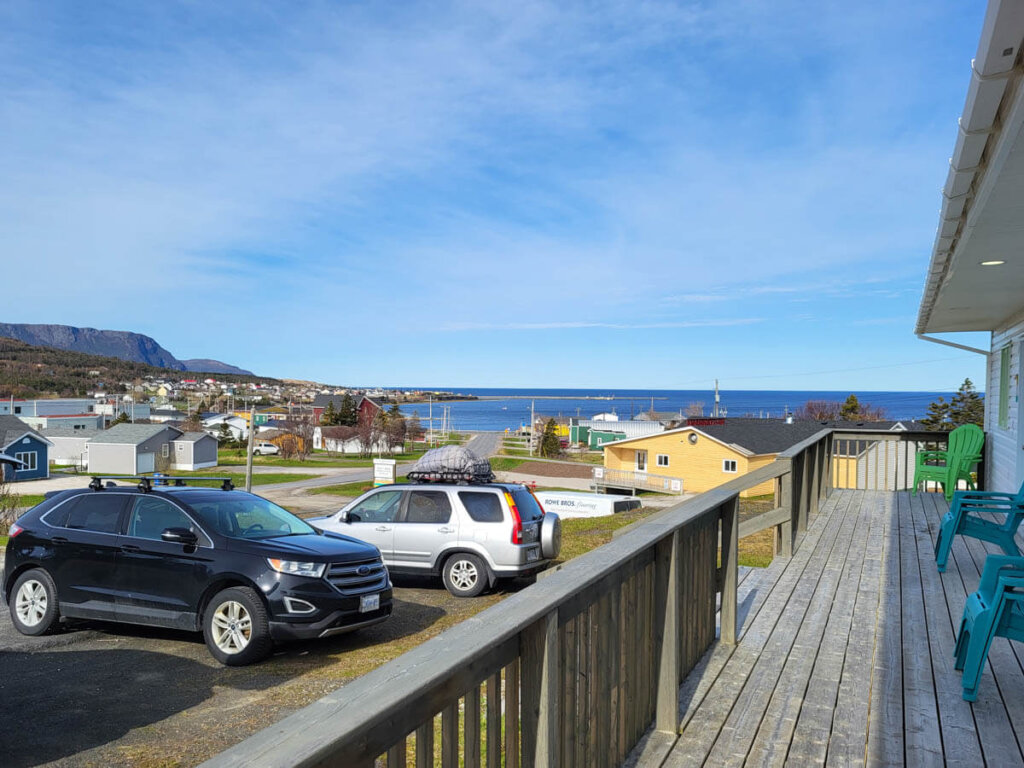 Ausblick auf Rocky Harbor und den Atlantik