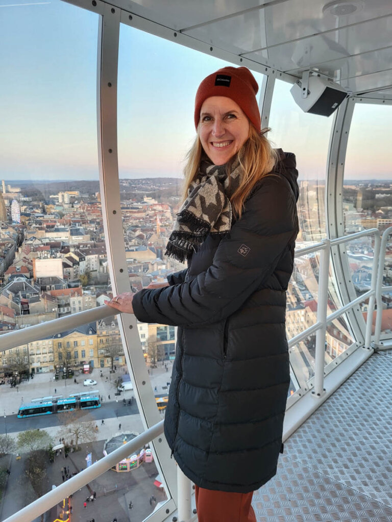 Aussicht vom City Skyliner in Metz