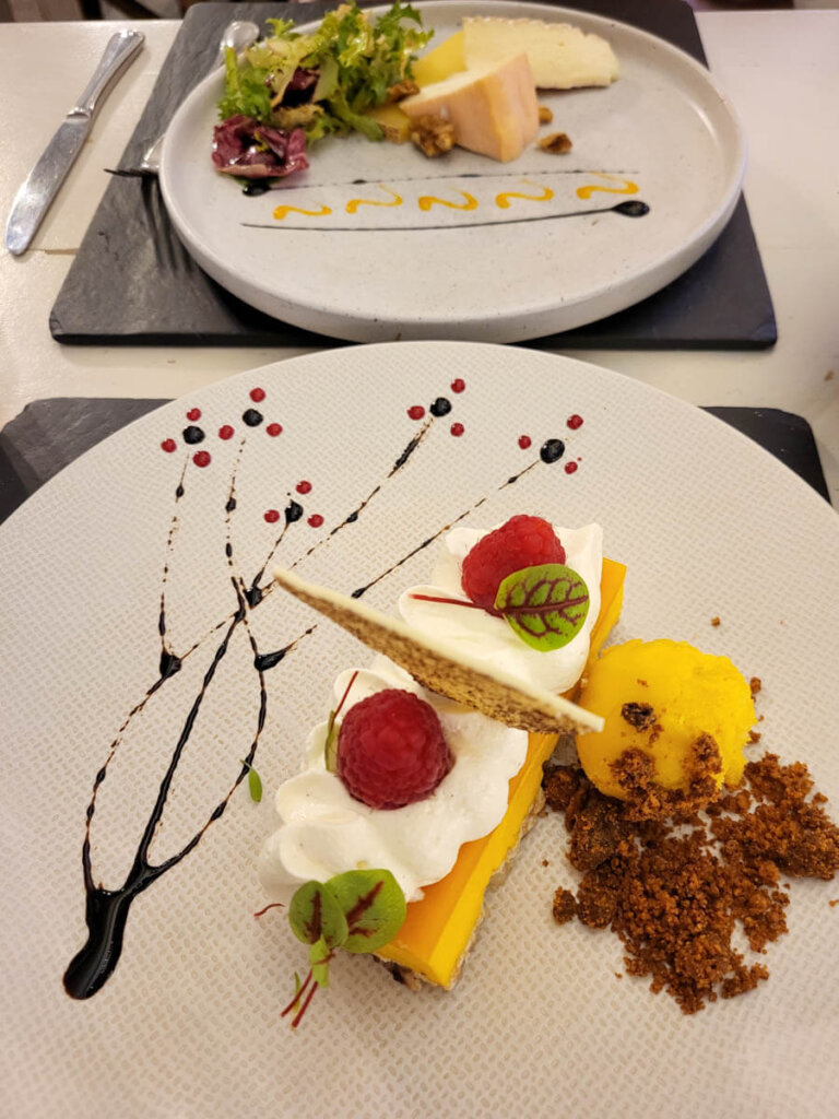 Dessert im Restaurant El Theatris in Metz