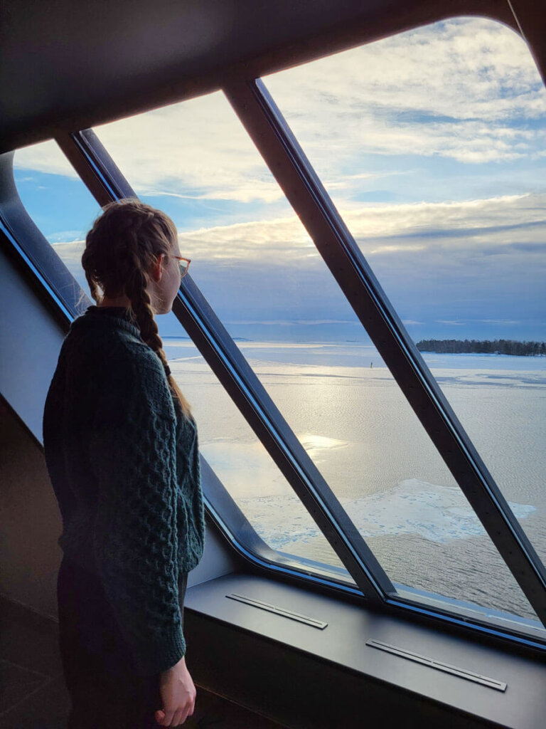 Atemberaubender Ausblick aus der Fähre auf die Ostsee