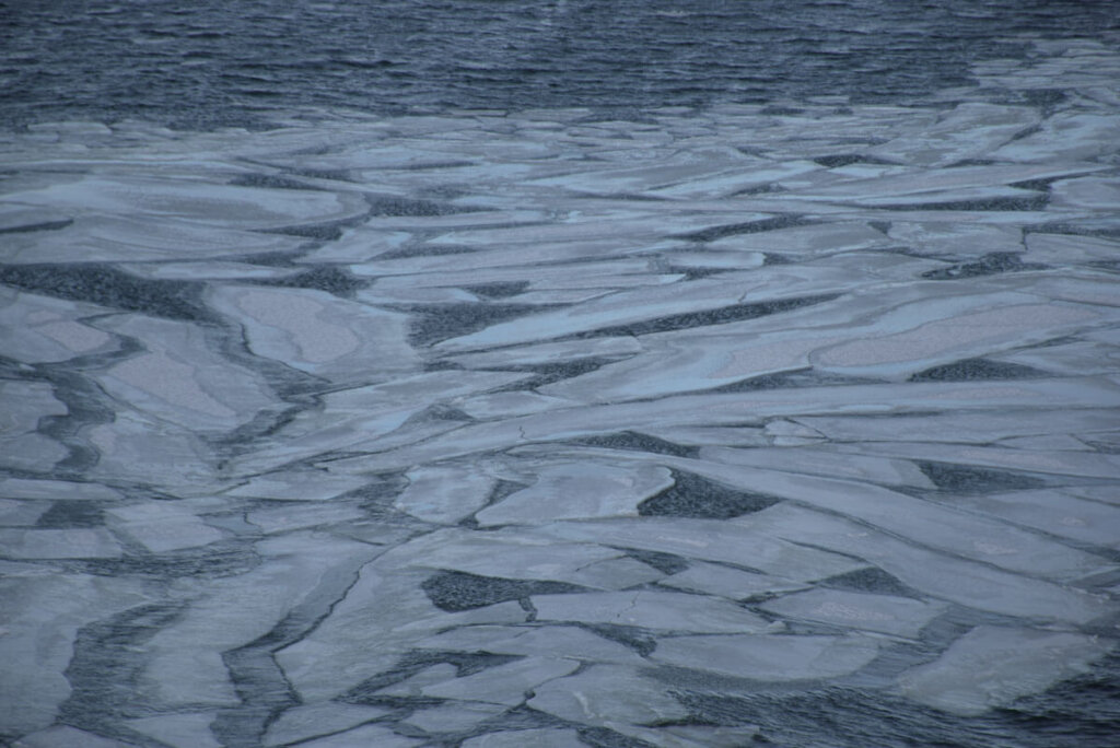 Eisschollen auf der Ostsee