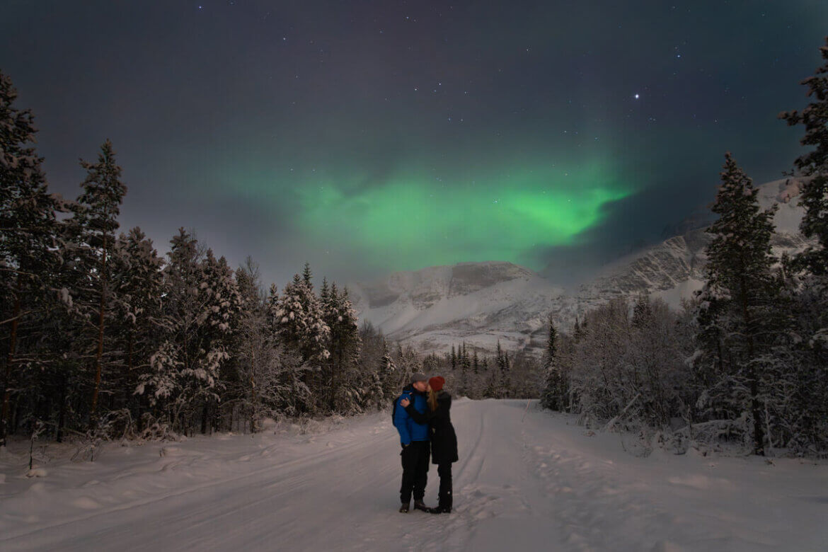 Polarlichter-Tromsö-Norwegen Polarlichter in Tromsø, der beste Ort in Norwegen, um Nordlichter zu erleben