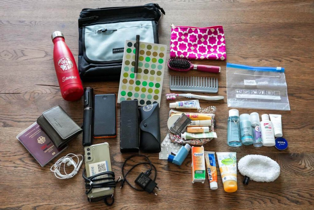 Packliste für den persönlichen Gegenstand