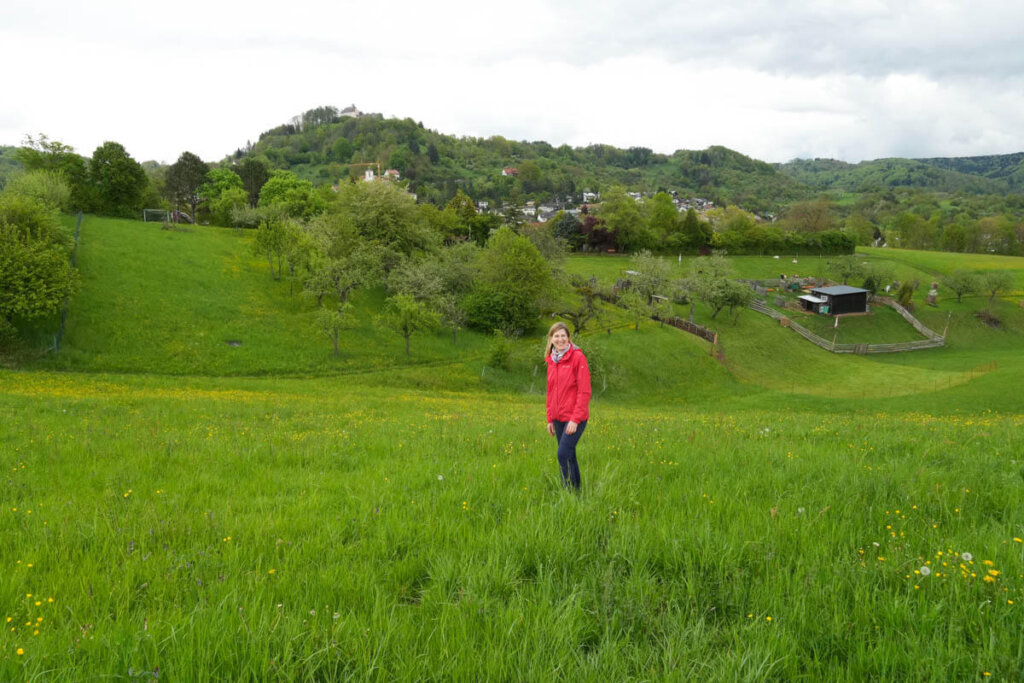 Der Wanderweg 's Äpple führt rund um die Backnanger Bucht nordöstlich von Stuttgart