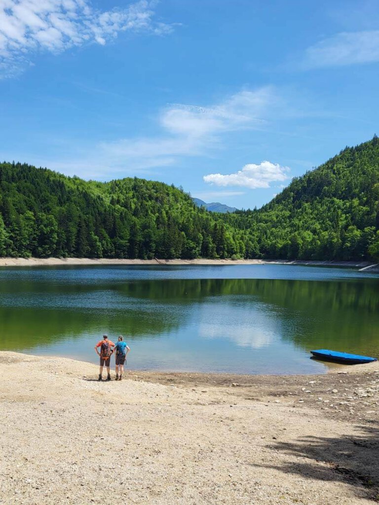 Angekommen am kleinen Nussensee, einem der unbekannteren Seen Österreichs