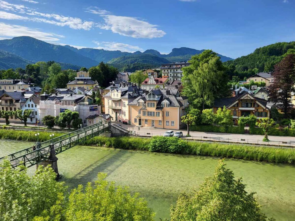 Blick auf das mondäne Bad Ischl, das Herz des Salzkammerguts