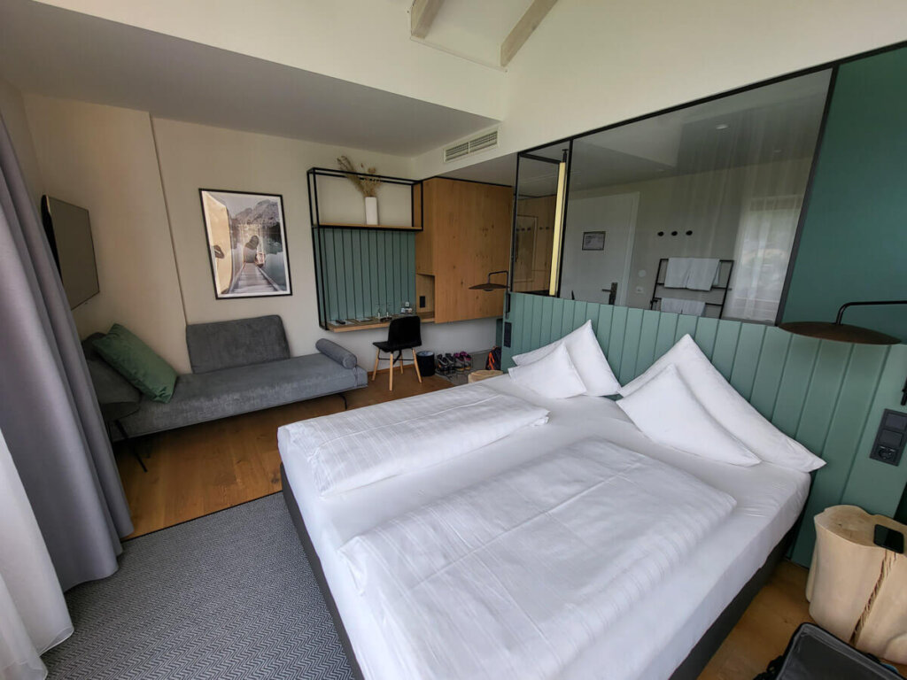 Unser traumhaftes Zimmer im Hotel Goldenes Schiff in Bad Ischl