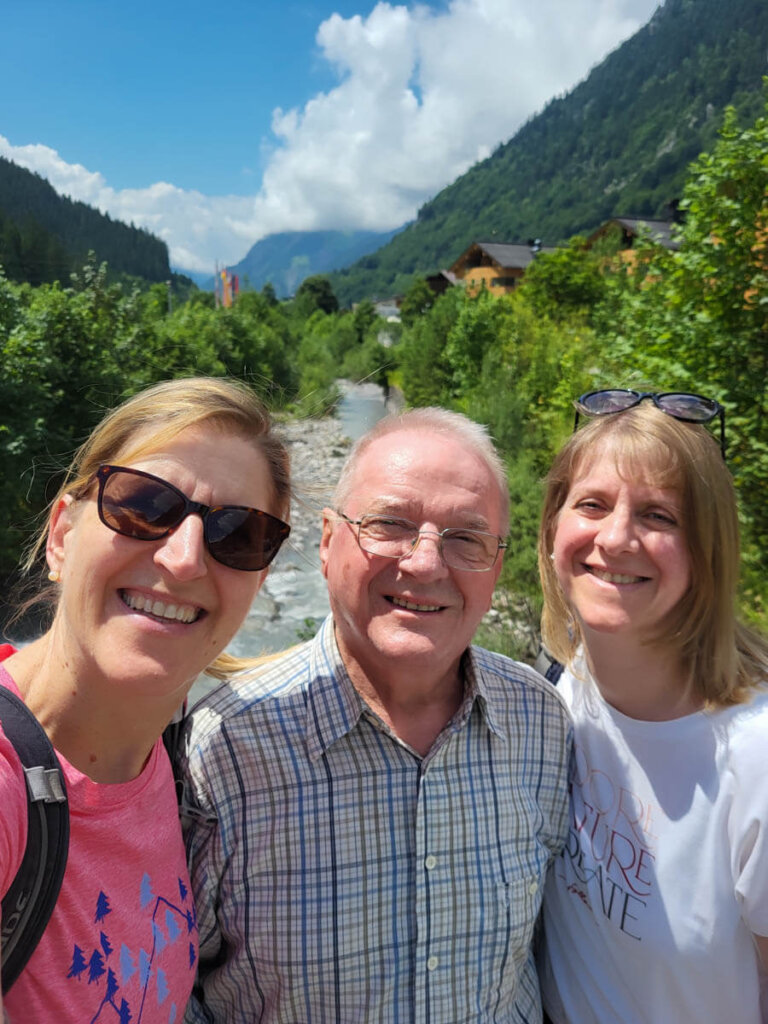 Vater-Töchter-Ausflug ins Klostertal in Vorarlberg, Österreich