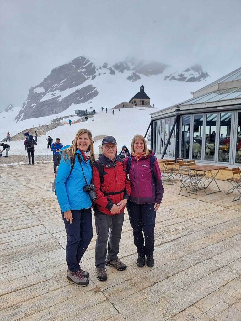Angekommen im Schneetreiben am Zugspitzplatt
