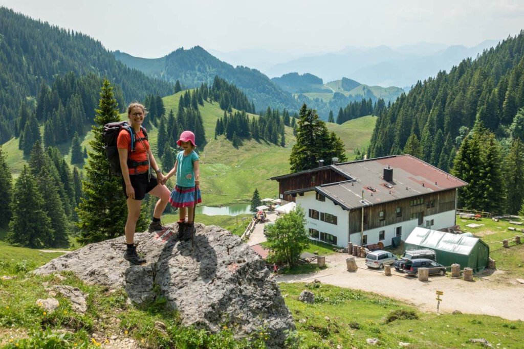 Hüttenübernachtung Allgäu: Priener Hütte mit Kindern