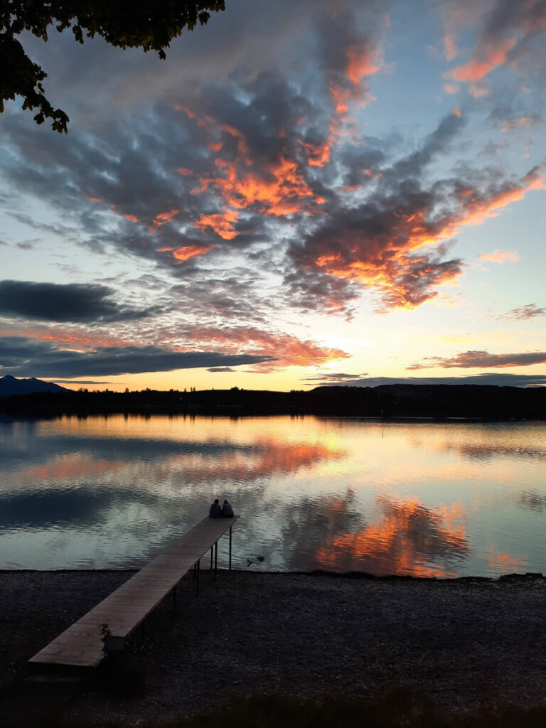 Sonnenuntergang am Forggensee