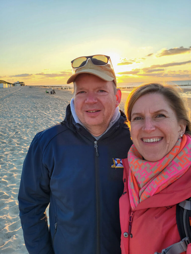 Entspannte Camper am Strand von Domburg
