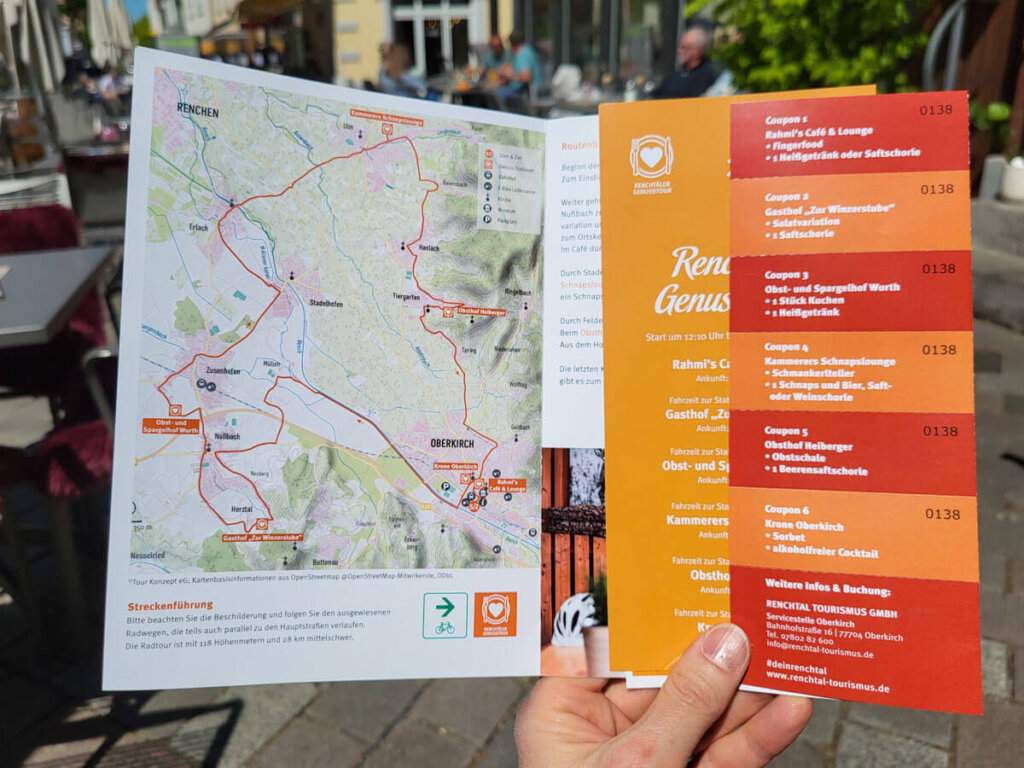 Der „Genussradel-Pass“ für die Renchtäler Genussradtour
