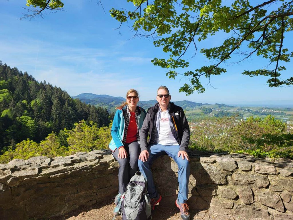 Oberkirch im Renchtal: Aussicht von Ruine Schauenburg