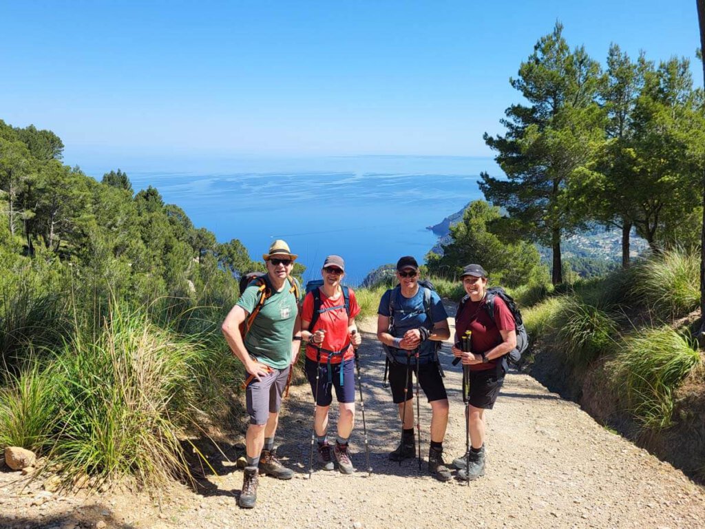 Aufstieg zum Coll des Pinotells auf Mallorcas GR221