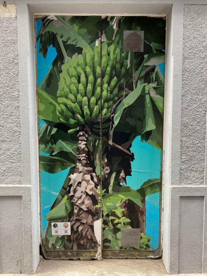 Bemalte Türen in der Rua Santa Maria in Funchal