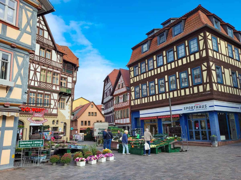 Markttag in der Fachwerkstadt Schmalkalden