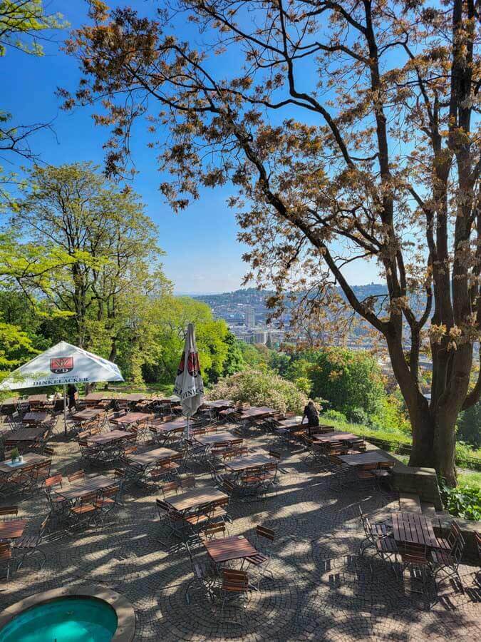 Lieblingslocation vieler Stuttgarter: Der Biergarten auf der Karlshöhe
