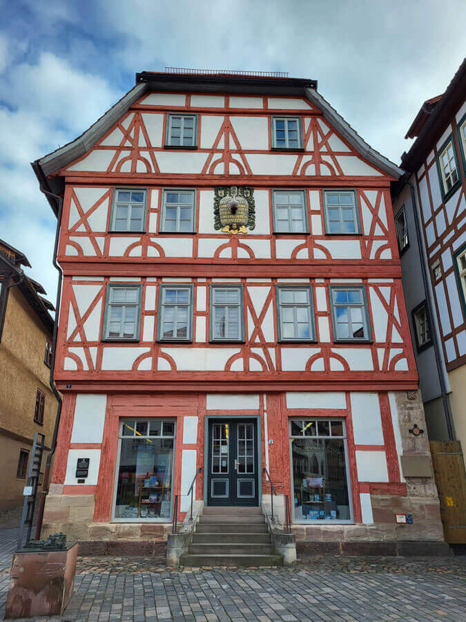 Das Lutherhaus in Schmalkalden, ein Fachwerkhaus, in dem Luther 1537 gewohnt hat