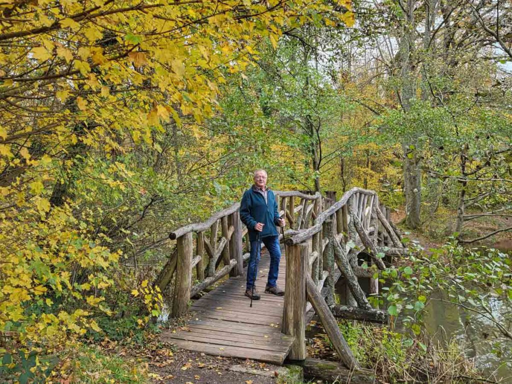 Herbstwanderung mit dem Papa vom Seehaus zum Wildpark Pforzheim