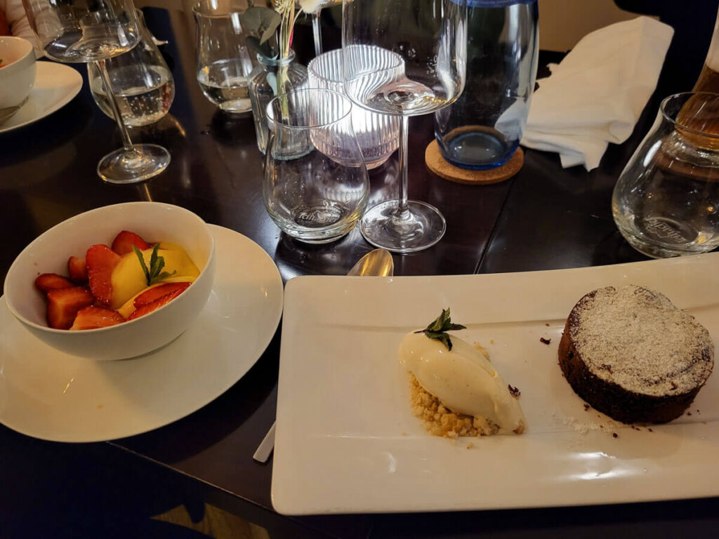 Dessert im Bio-Restaurant Speisekammer West in Stuttgart
