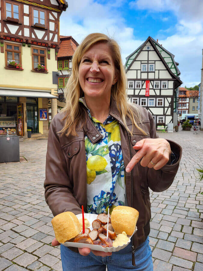 Die vielleicht beste Thüringer Rostbratwurst gibt es beim Stadtgrill Schmalkalden